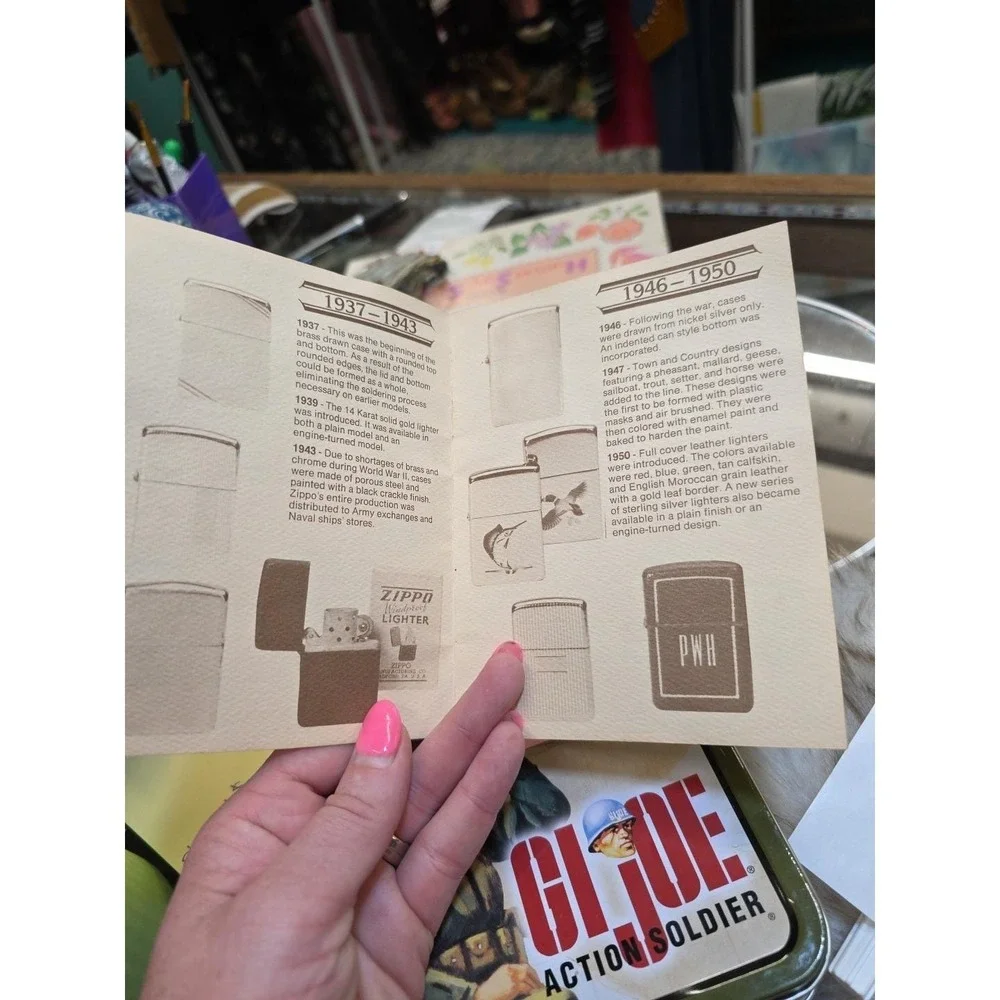 Vintage Old ZIPPO Lighter Collector's Guide Pocket Sized History Booklet